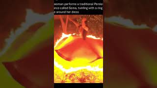 Woman performs a firey dance! 😳 🔥 #youtubeshorts #youtube #dancevideo #tiktok #viral