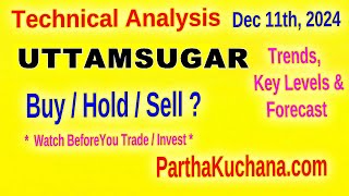 Uttam Sugar Mills Stock Analysis: Key Support \u0026 Resistance Levels  Technical Review Dec 2024