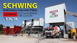 SCHWING Concrete Mixing Plant  แพล้นท์คอนกรีต 1.5 คิว รุ่น HZS90VG byOCR Ep.139