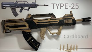 How to Make TYPE-25(QBZ-95) With Cardboard