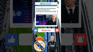 CONVOCATORIA DEL REAL MADRID VS CHELSEA UEFA CHAMPIONS LEAGUE I ANCELOTTI SOLO TIENE UNA BAJA