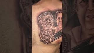 Father mother portrait tattoo | ALIENZKID | Girishankar #tattoo #portraittattoo #newchannel #kochi