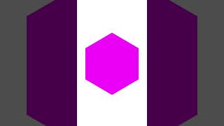 Magenta Hexagon White Background Up To Down #shorts