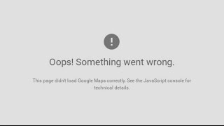 Google Maps API error: MissingKeyMapError [SOLVED]