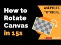 How to Rotate Canvas. Cómo rotar el lienzo | Aseprite Tutorial