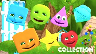 Learn Shapes | Nursery Rhymes Collection For Kids | The Shapes Song | Kindergarten Education