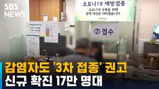 감염자도 '3차 접종' 권고…신규 확진 17만 명대 / SBS