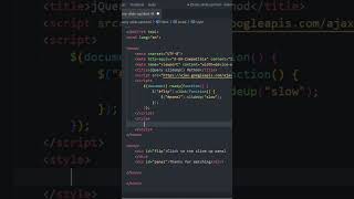 Slide up - jQuery Effects #html #css #jquery #tutorial #shorts