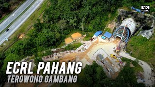 ECRL Pahang: Terowong Gambang (Lebuh Raya Pantai Timur) -  East Coast Rail Link Progress Update (4k)