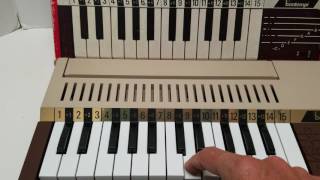 Vintage bontempi Organ demo test