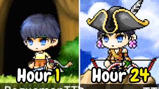 I Spent 24 hours in Old School Maple Story (Artale) as an Archer