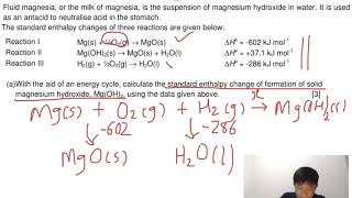 A Levels Chemistry - Energetics Question