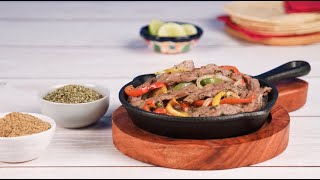 Fajitas de res con Sazonador para Fajitas Member's Mark By McCormick