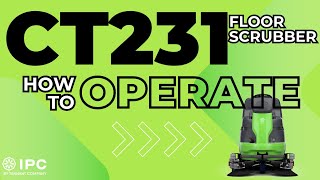 CT231 Ride-On Floor Scrubber | Operation Video | IPC by Tennant Company