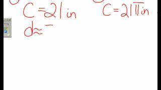 estimating and calculating radius given circumference by c.a