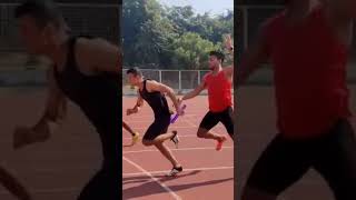 4x100 relay race baton exchange Hrithik and Vishal 🏃🏻🏃🏻🏃🏻🏃🏻🏟️