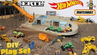 Father & Son DIY ERTL MatchBox Hot Wheels Toy Construction Truck Play Set