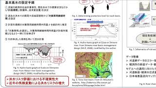 【芳村研究室　オンラインポスターセッション】日本の一級河川における新たな洪水防御計画の枠組みの構築