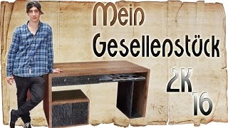 Mein Gesellenstück: Medienschreibtisch in Eiche | AndyGoesInsane