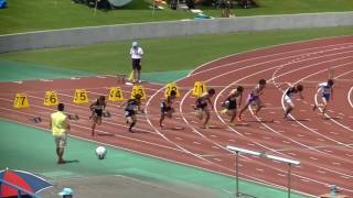 近江高校男子陸上競技部　県選　谷口１００ｍ　2017.7.8