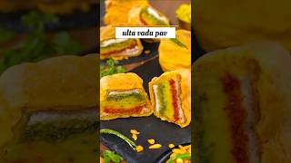 Mumbai famous street food ulta vada pav recipe #vadaPav#shorts #viralvadapavrecipe