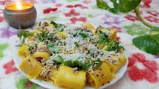 khandvi /ખાંડવી/healthy recipe/farsan recipe /gujrati dish/cooking @nilamravalskitchen2807