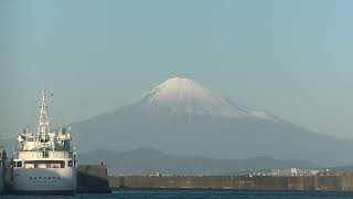 1月20日小川港からの富士山（Mount Fuji from Kogawa Port）