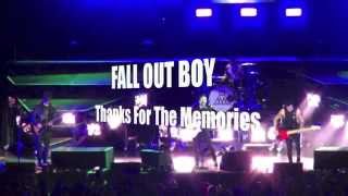 FALL OUT BOY - Thanks For The Memories - LIVE - Monumentour
