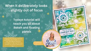 ❄️ How to create Christmas cards using Bokeh technique and floating panels ❄️