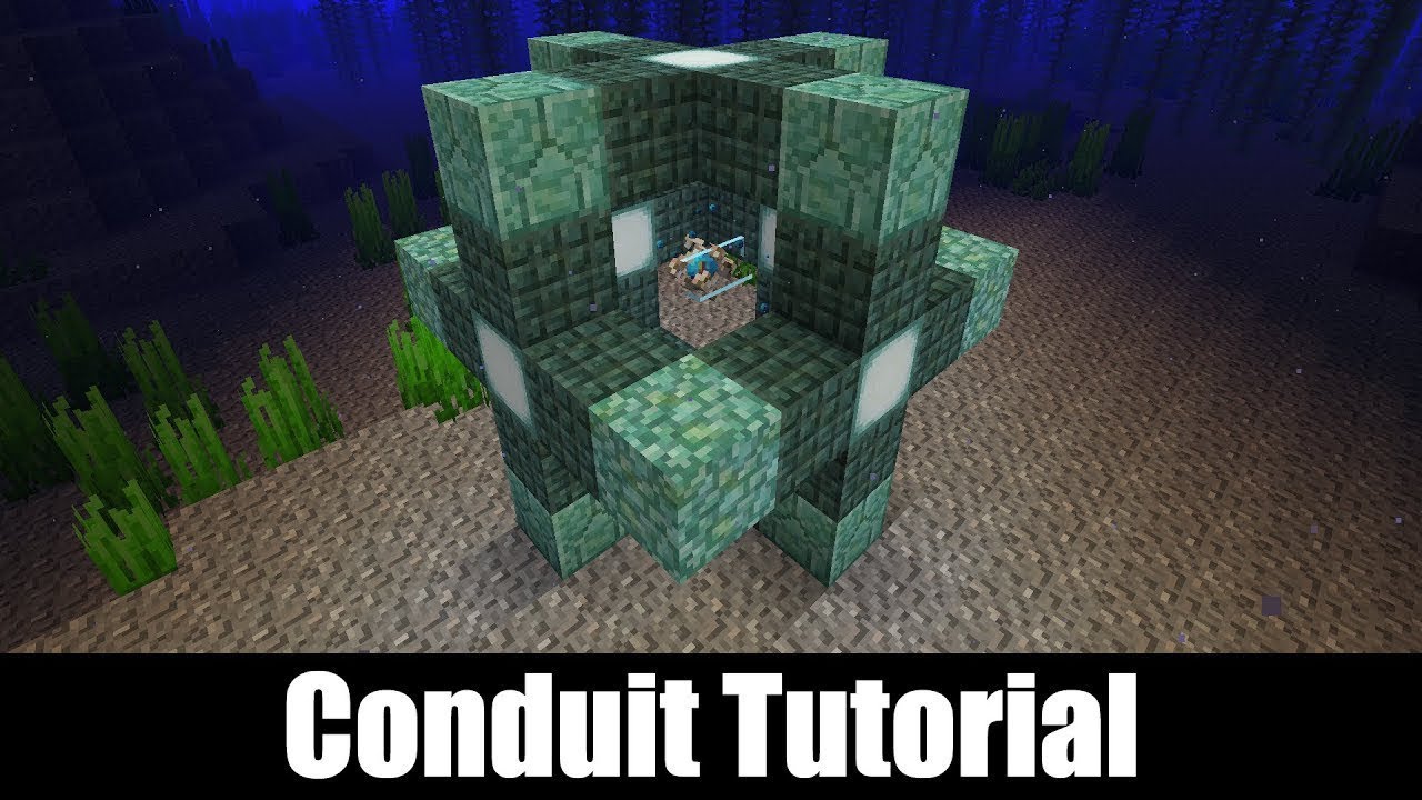 Comment Activer Un Conduit Minecraft Tuto - YouTube