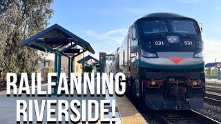 Railfanning Riverside Feat. BNSF H1, METROLINK, UP, AND AMTRAK!