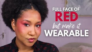 All-Red Makeup Look | WEARABLE