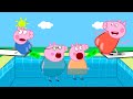 Peppa Pig's Splashy Pool Day Full | Funny Peppa Pig Try To Not Laugh