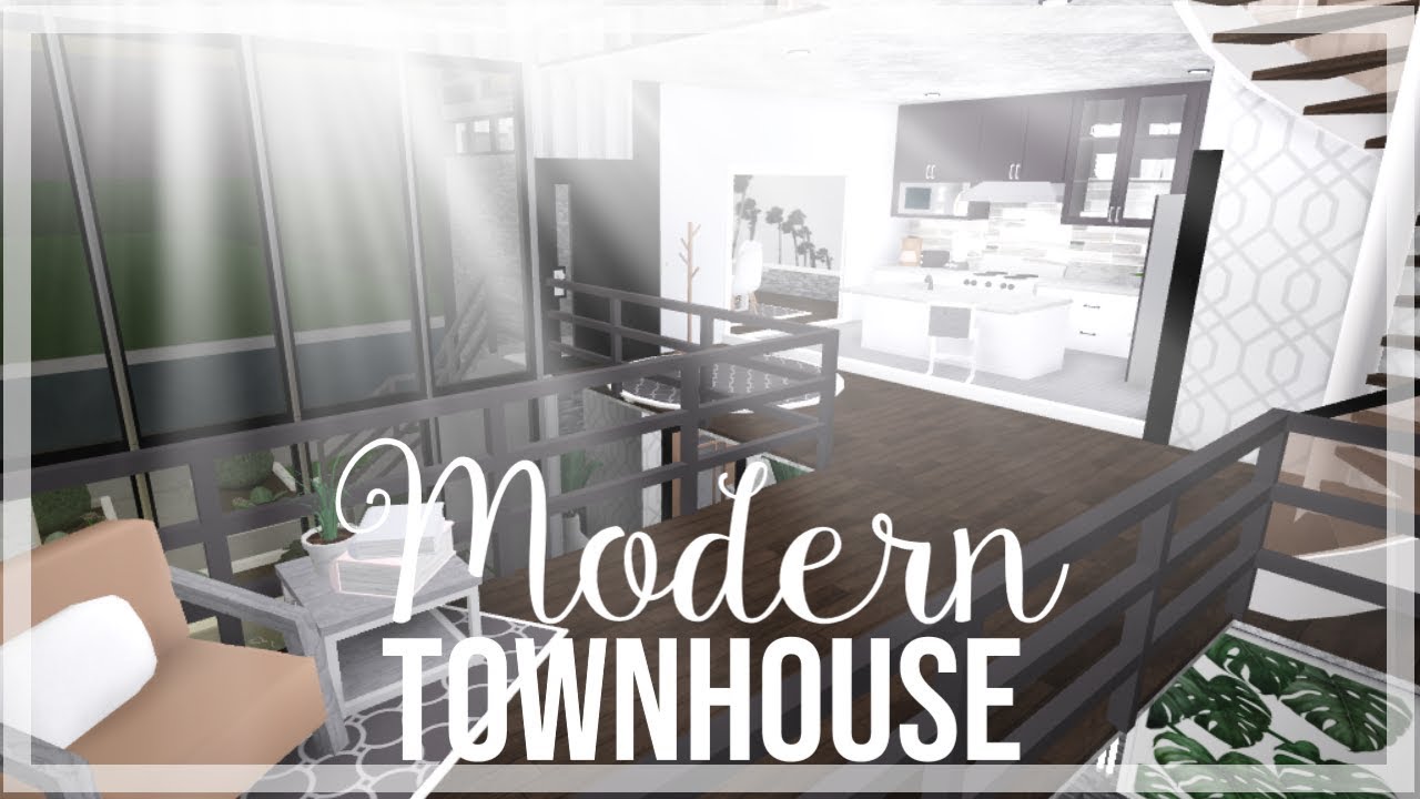 Roblox Bloxburg Modern Townhouse Youtube