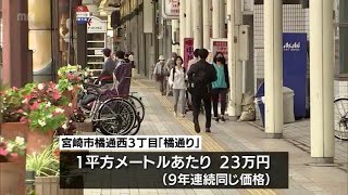 路線価が発表　宮崎県内はマイナス0.2%と31年連続で下落