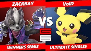 Genesis 6 SSBU - GW | Zackray (Wolf) Vs. CLG | VoiD (Pichu) Smash Ultimate Tournament WS