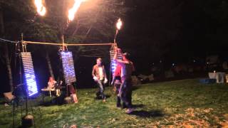 Kinect controlled flame effects.