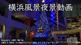 【横浜風景夜景動画 0370】MARK IS みなとみらい1階 グランドガレリアの【MINATOMIRAI CHRISTMAS 2022「ハリー・ポッター」魔法ワールドと出会う旅】 20221120