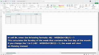 Build a Dynamic Year at a Glance Calendar in Excel & Google Sheets STEP 1 #exceltutorial