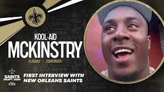 2024 NFL Draft: Kool-Aid McKinstry's first interview with New Orleans Saints
