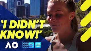 Aussie wildcard SHOCKED after hearing how much money she just made | Wide World of Sports