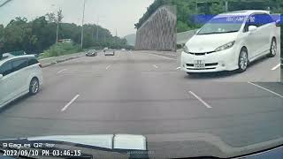 車CAM直擊 - XY7095 Wish危險駕駛，超速連切三線，差啲搞掂26