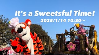 【プレビュー】イッツ・ア・スウィーツフルタイム！ 2025/1/14 10:30〜 1st プーさん(ティガー)フロート停止位置付近より ディズニー・パルパルーザ 第3弾