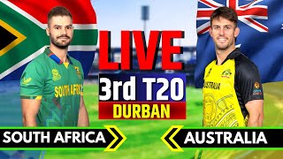 South Africa vs Australia 3rd T20 Live Scores & Commentary | SA vs AUS T20 Live Scores, AUS vs SA