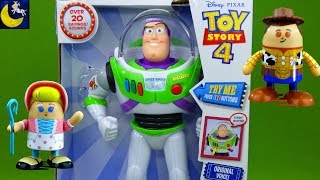 Toy Story 4 Toys Unboxing Buzz Lightyear Disney Store Woody Bo Peep Shufflerz  New Toy Review Videos