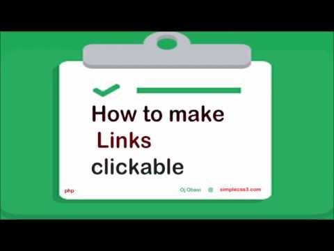 How to make links clickable in block of text using php How to make links clickable in block of text using php