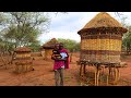 African village life#cooking  Mouthwatering pumpkin and Green bananas on a rainy day in the Village