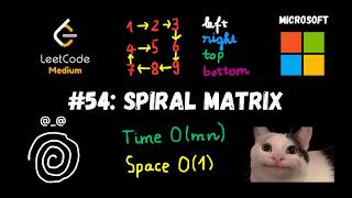 Spiral Matrix - Multiple Pointers - Microsoft Interview - LeetCode 54