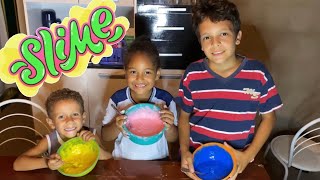 FAZENDO SLIME COM OS CATITOS