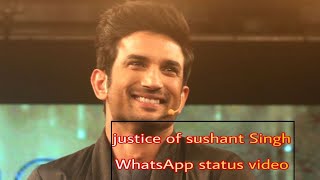 Sushant Singh rajput ❤️ WhatsApp status  💞 justice for sushant Singh